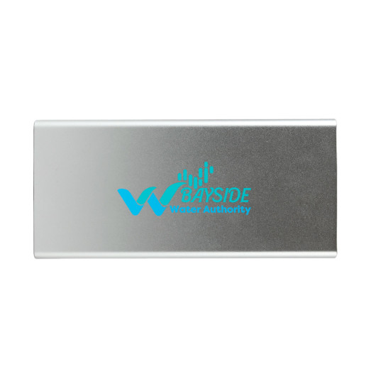 Dual Power Banks Silver Branded